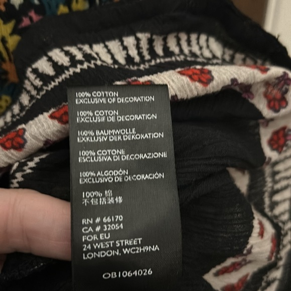 Free People Gardenia Tunic mixed print with metallic sequin trim - Picture 9 of 10